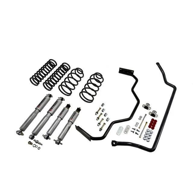 BELLTECH 1716 MUSCLE CAR PERF KIT Complete Kit Inc Front and Rear Springs Street Performance Shocks & Sway bars 1964-1966 Chevrolet Chevelle/El Camino/Malibu/Lemans/GTO (A-Body) 1 in. F/1 in. R drop