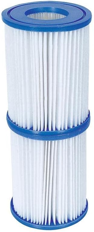 FORNOR 56141 Swimming Pool + Bomb Filter 366 x H 100 cm, Wood Effect