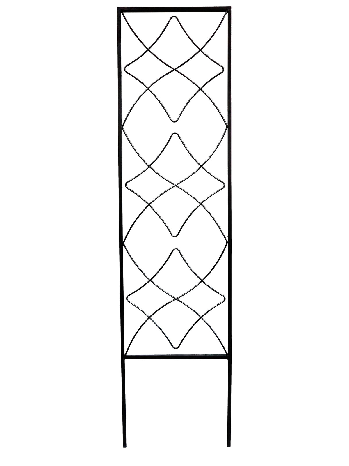 Garden Accents 12.16-in W x 48-in H Black Finial Garden Trellis - Product image 1