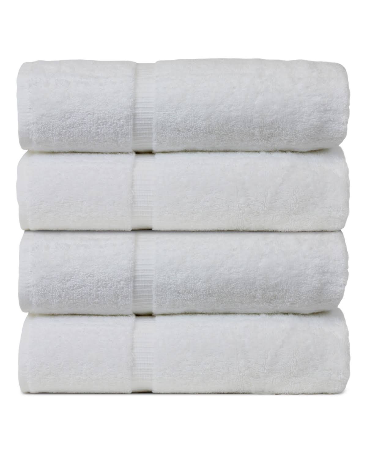 Bare Cotton Luxury Hotel & Spa Towel 100% Genuine Turkish Cotton Bath Towels - White - Dobby Border - Product image 1