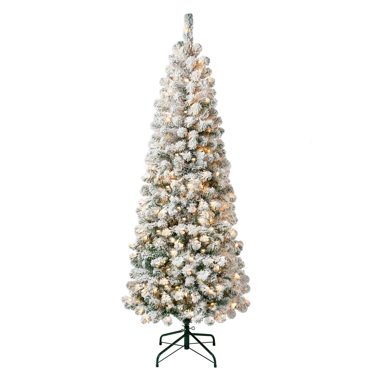 National Tree Company First Traditions Pre-Lit Acacia Flocked Tree Medium Christmas Tree - Product image 1