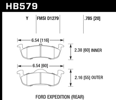 Hawk Performance HB579 Series Brake Pad