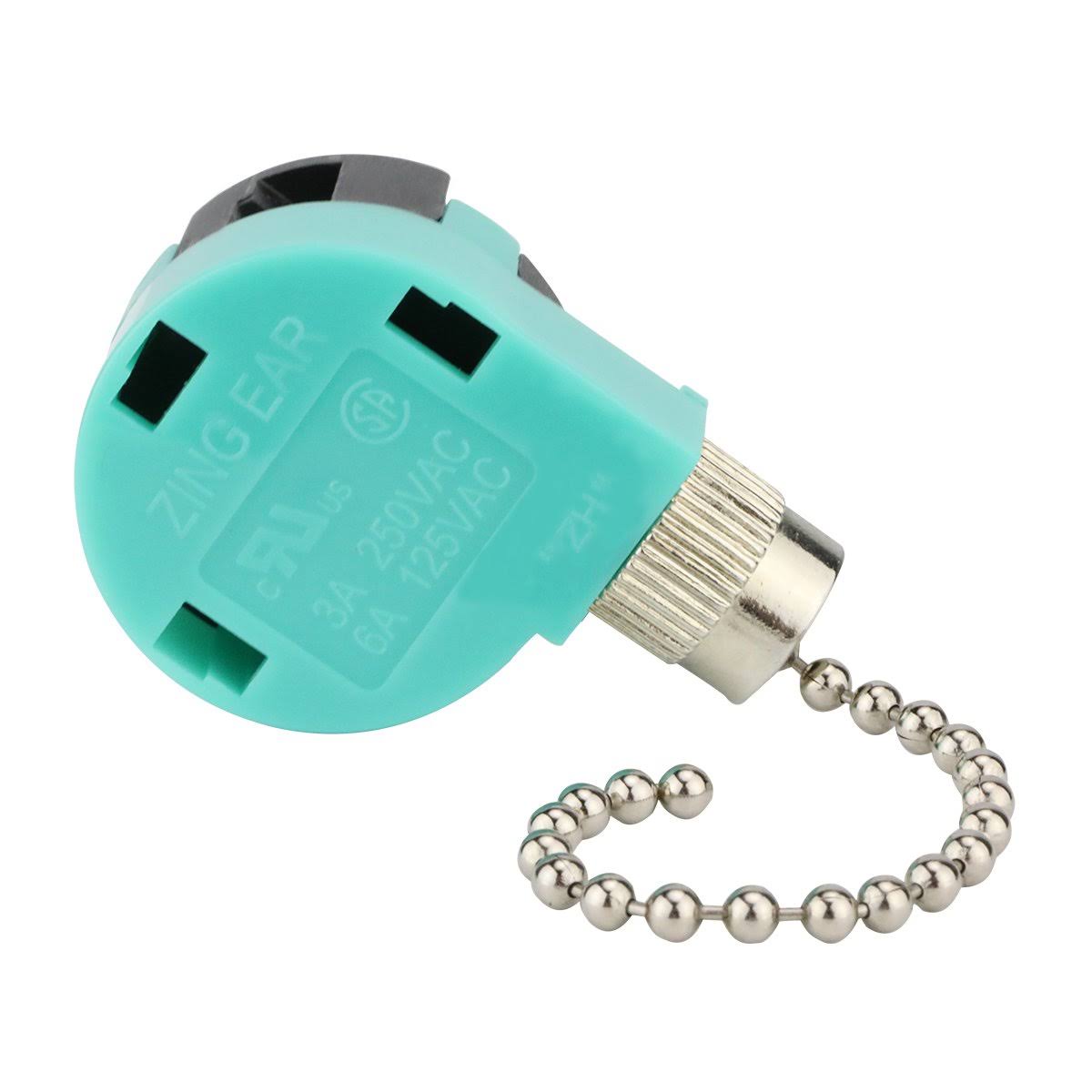 Ceiling Fan Switch 3 Speed 4 Wire Zing Ear ZE-268S6 Pull Chain Switch Control Replacement 3 Speed Control - Product image 1