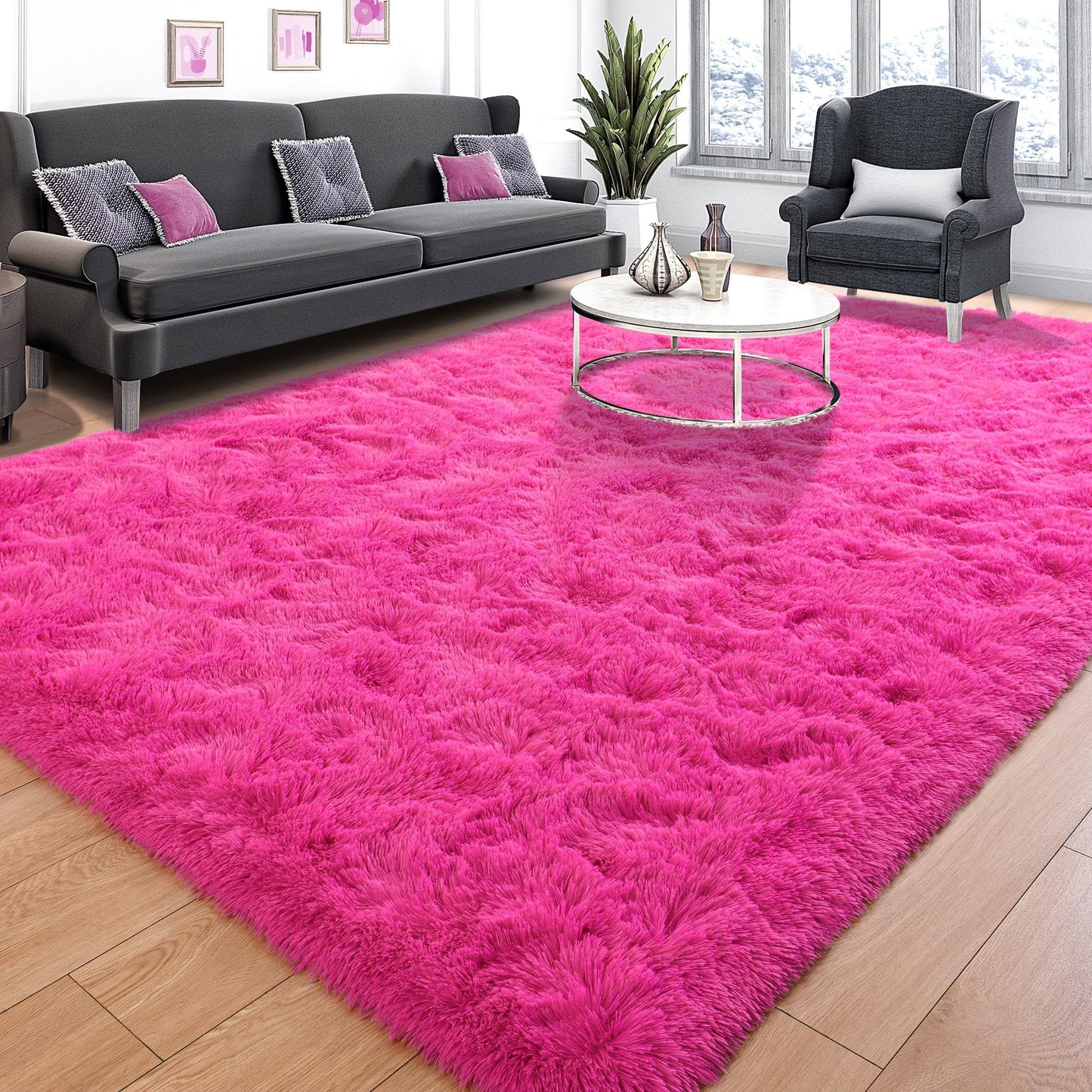 Tepook Super Soft Fluffy Rug for Bedroom, Modern Shaggy Rug Fuzzy Kids Rug for Living Room - Product image 1