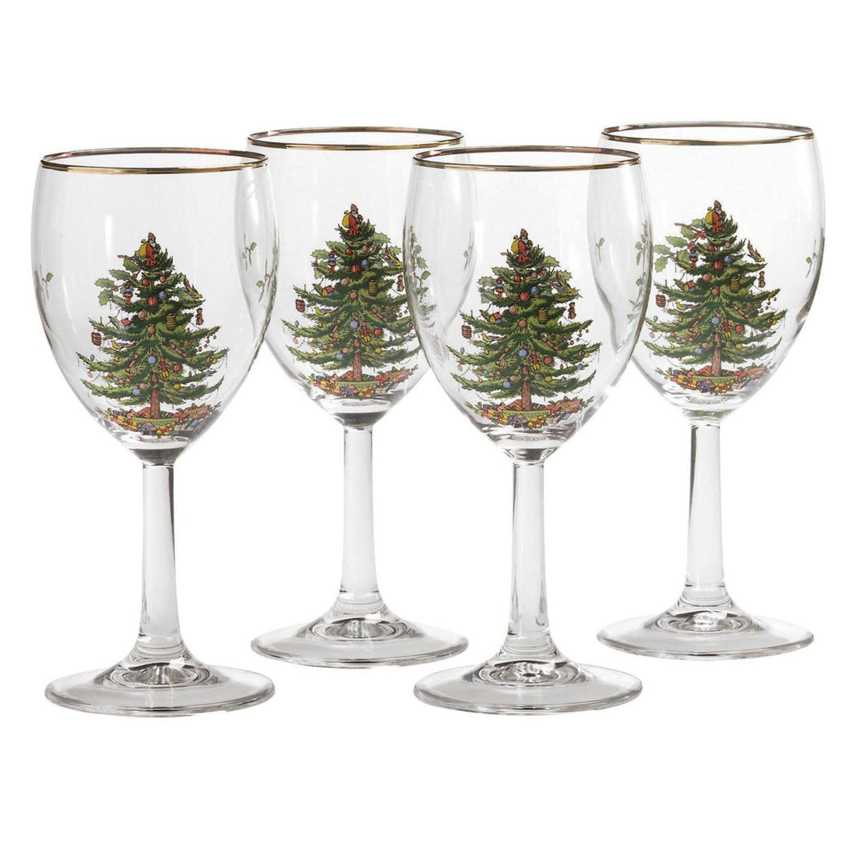 Spode Christmas Tree Set of 4 Wine Glasses - Product image 1