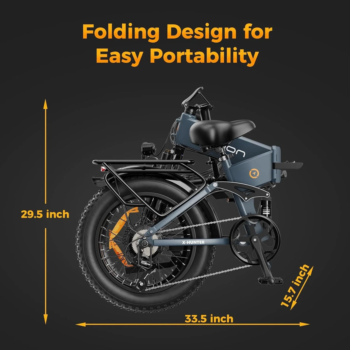 Jasion X - Hunter Electric Bike for Adults, 750W Motor Electric Bicycle with 48V 13AH Removable Battery - Product image 14