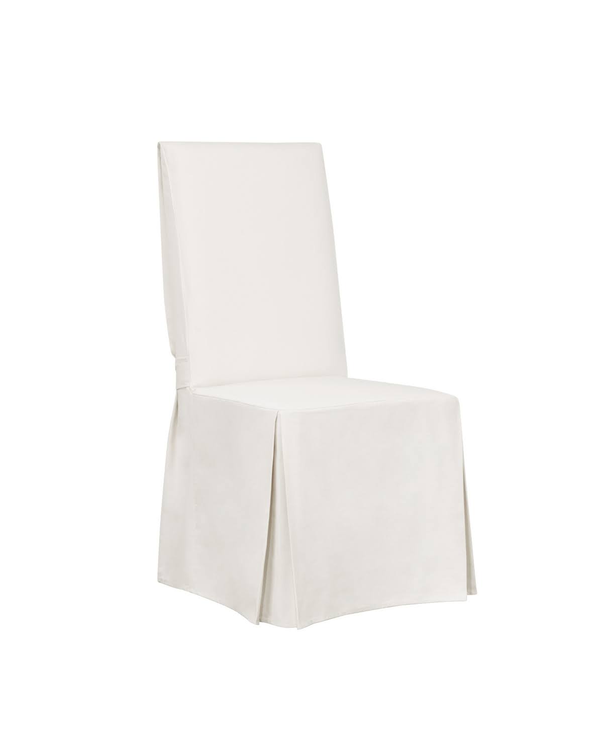 Sure Fit Essential Tailored Twill Dining Chair Slipcover White - Product image 1