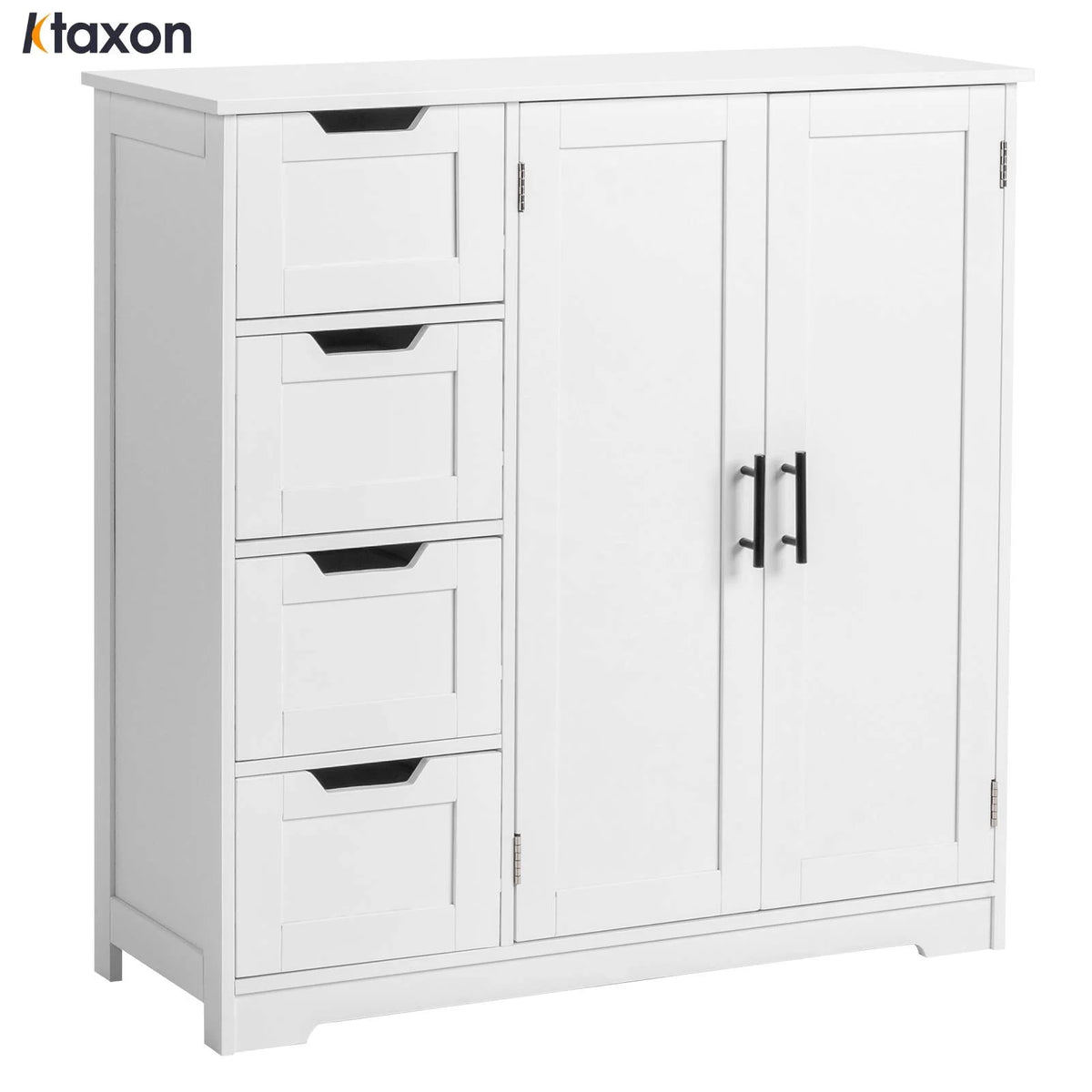 Ktaxon Wooden Bathroom Floor Cabinet with 4 Drawers & 1 Cupboard for Living Room Entryway, White - Product image 10