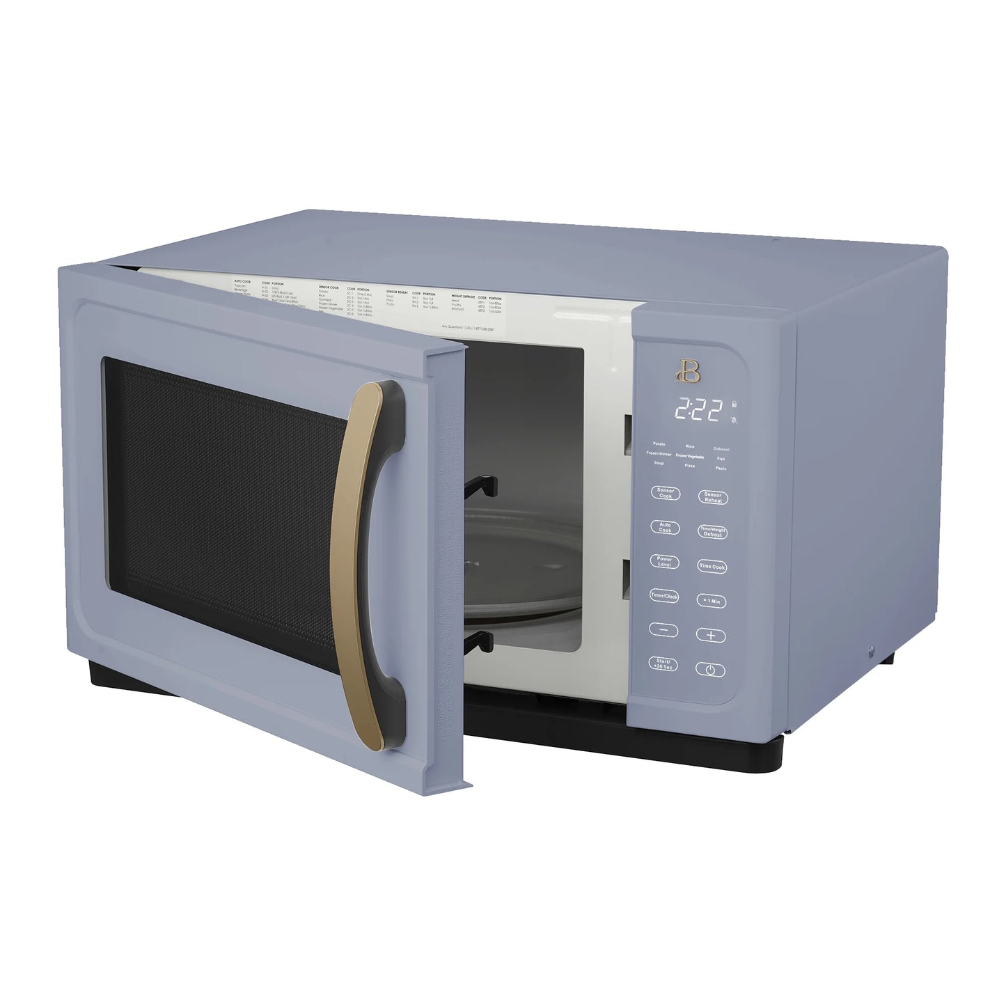 Beautiful 1.1 cu ft 1000 Watt, Sensor Microwave Oven, White Icing by Drew Barrymore, New - Product image 22