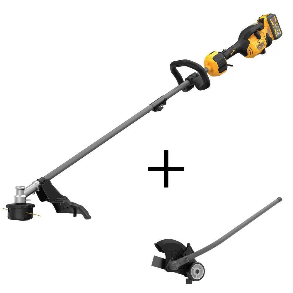 DeWalt 60V Max Brushless Cordless Battery Powered Attachment Capable String Trimmer Kit with Edger - Product image 1