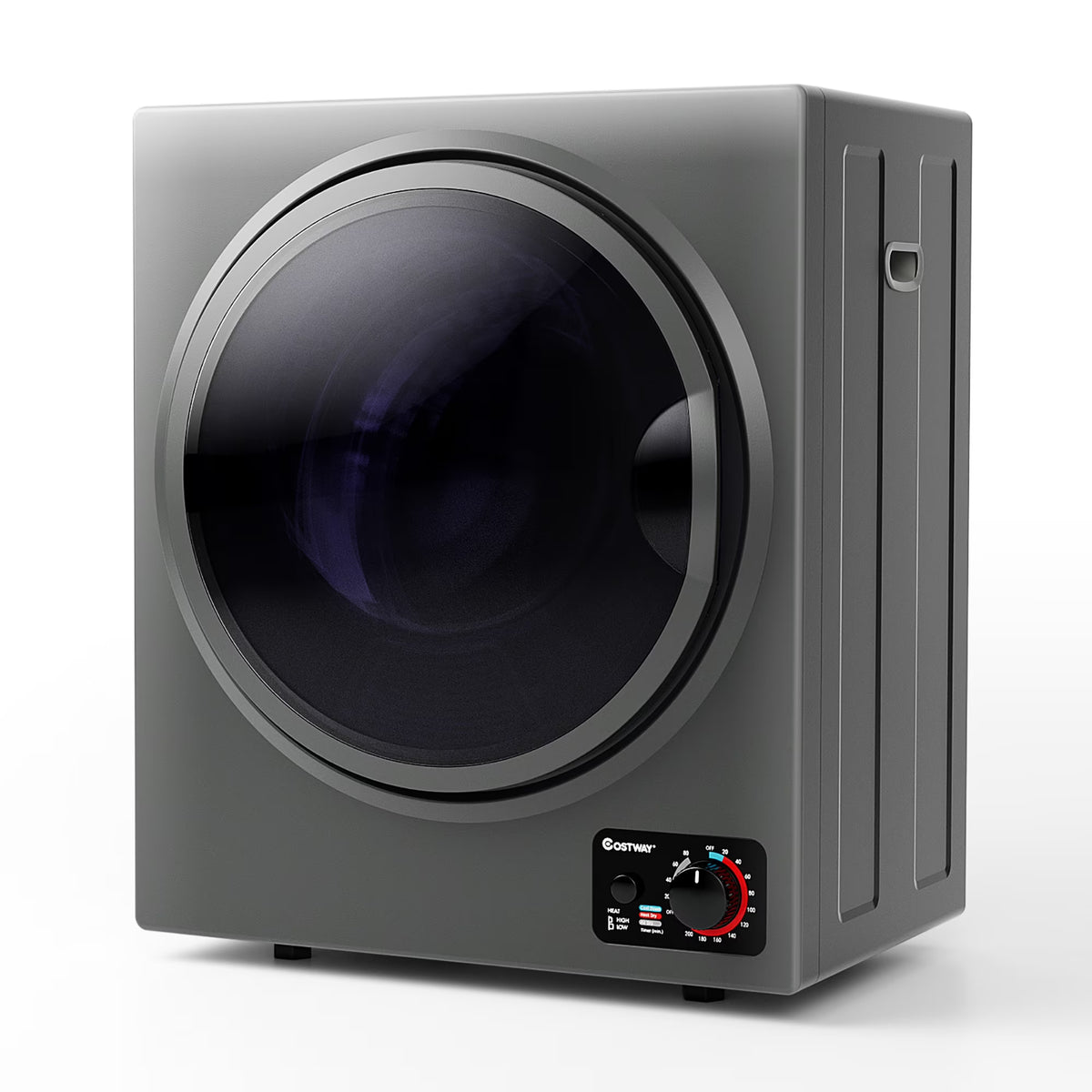 Costway Electric Tumble Compact Laundry Dryer Stainless Steel Wall Mounted 1.5 Cu .ft - Product image 1