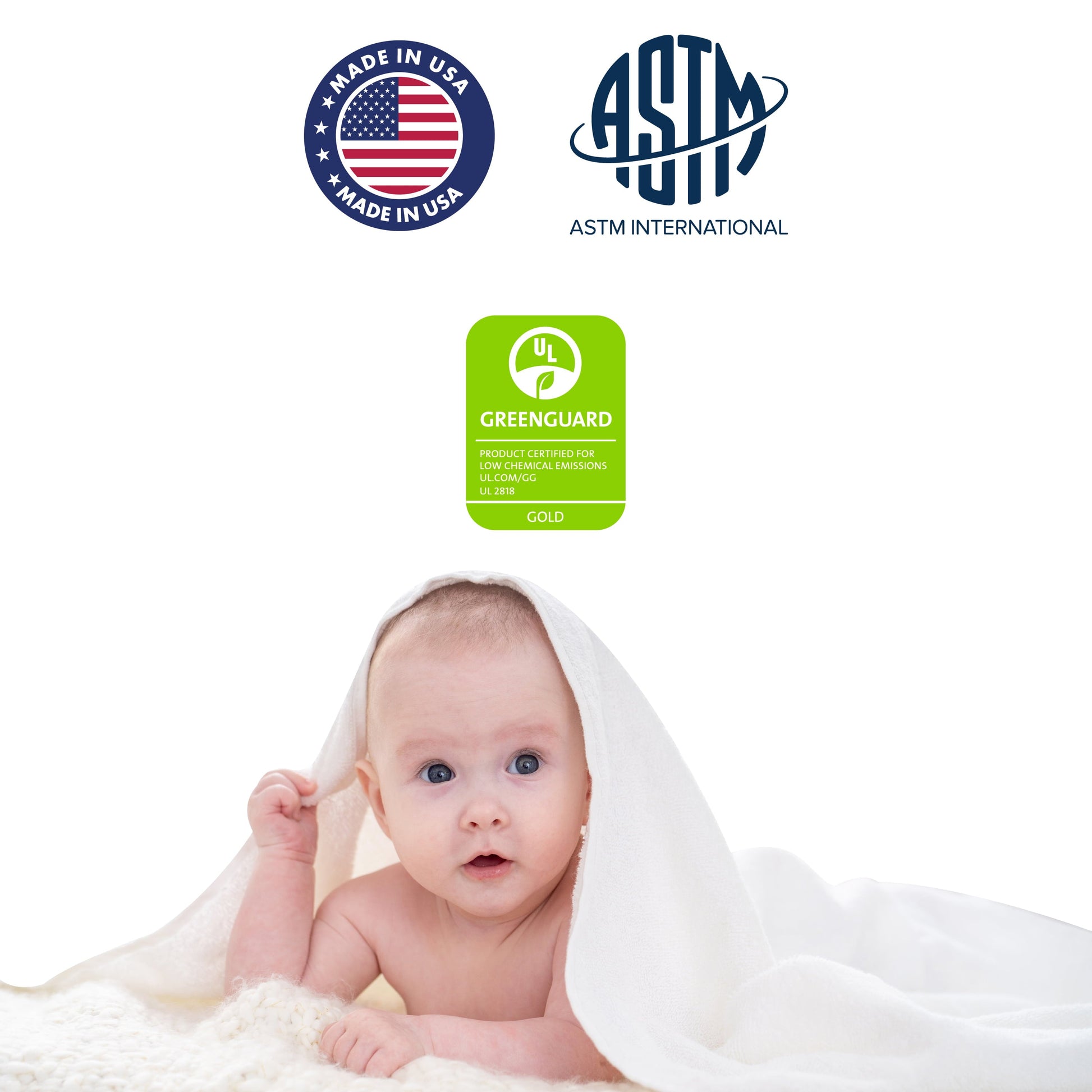on Me. Sunset 3 Extra Firm Fiber Portable Crib Mattress - Product image 5