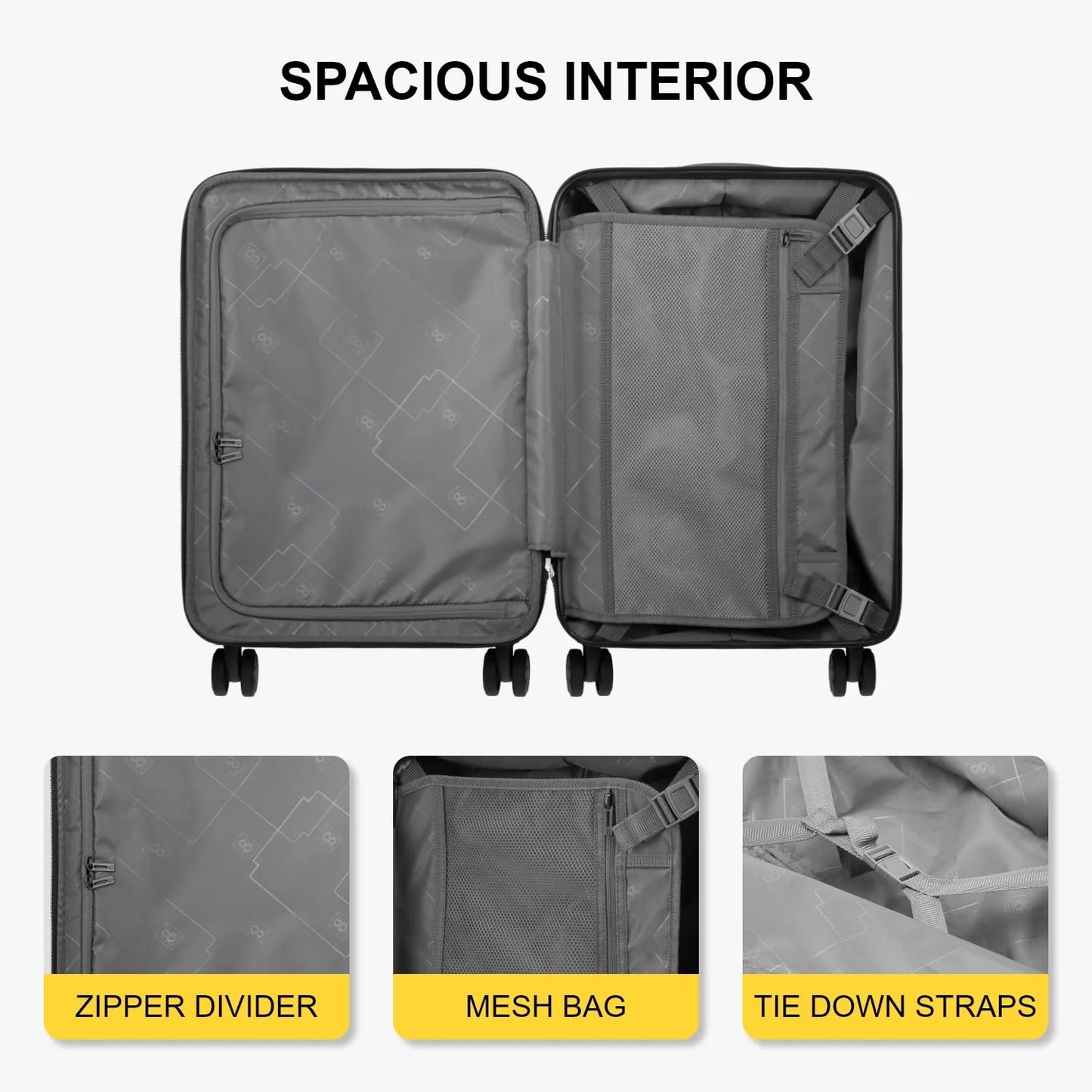 LEVEL8 Grace EXT 20 Carry On Luggage With Wheels - Product image 5