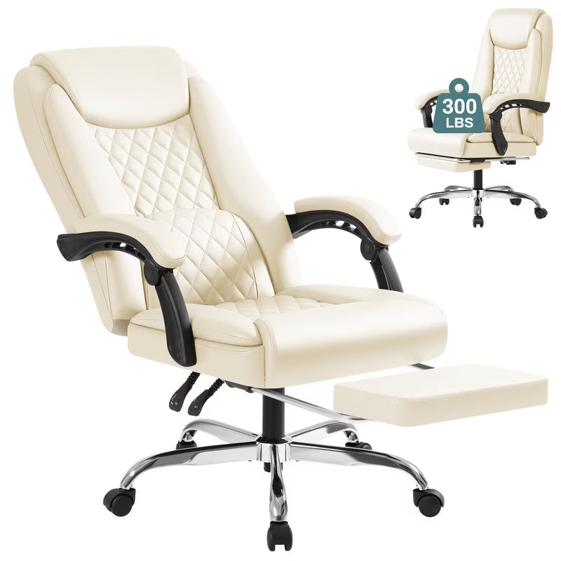 Homall Home Office Chair Adjustable Executive Leather Chair with Arms Ergonomic High Back Cushion Lumbar - Product image 3