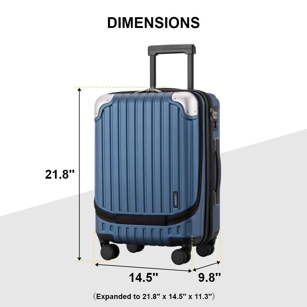 LEVEL8 Grace EXT 20 Carry On Luggage With Wheels - Product image 2