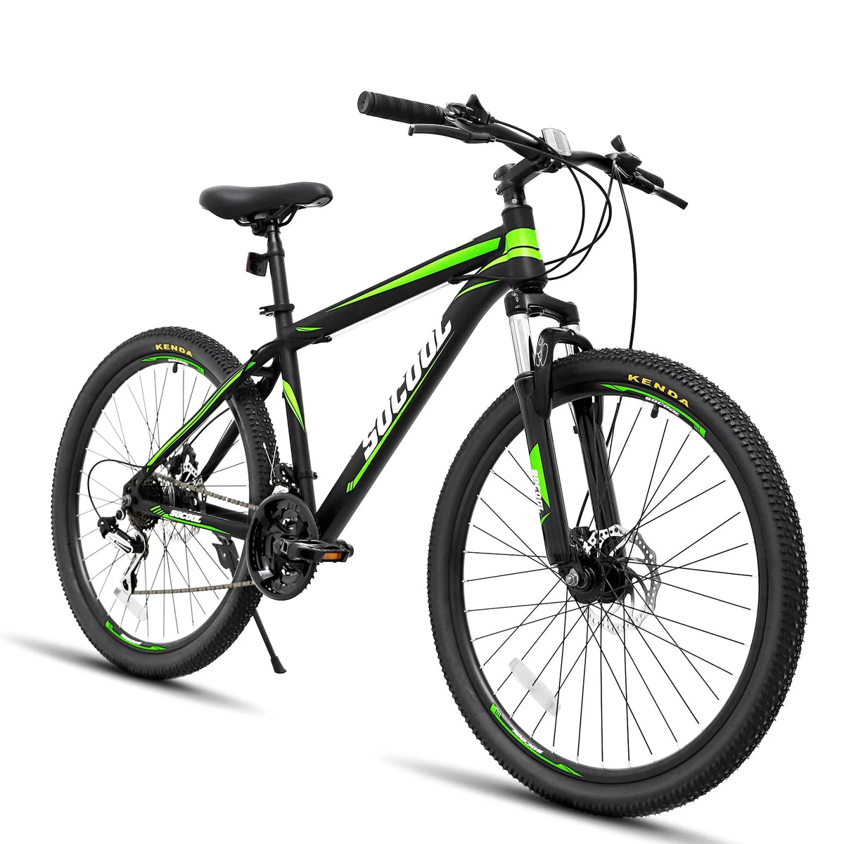 Mountain Bike, Mountain 26 in 21 - Speed Bicycle - Mens/Womens Hybrid Junior Road Bike (Black and White) - Product image 2