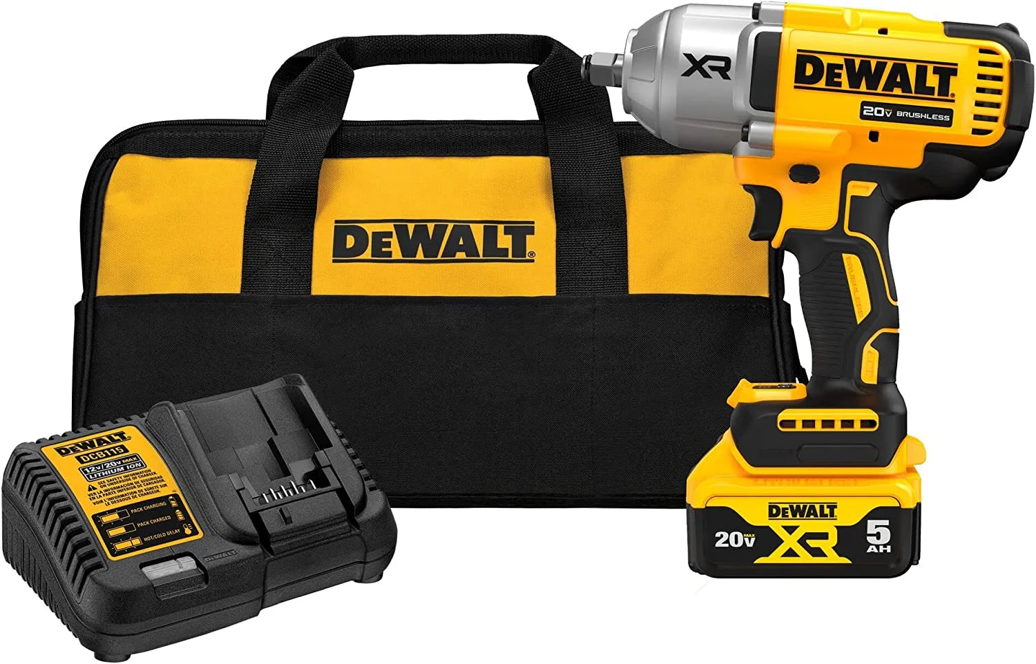 DEWALT 20V MAX XR 1/2" High Torque Impact Wrench with Hog Ring Anvil Kit (DCF900P1) - Product image 5