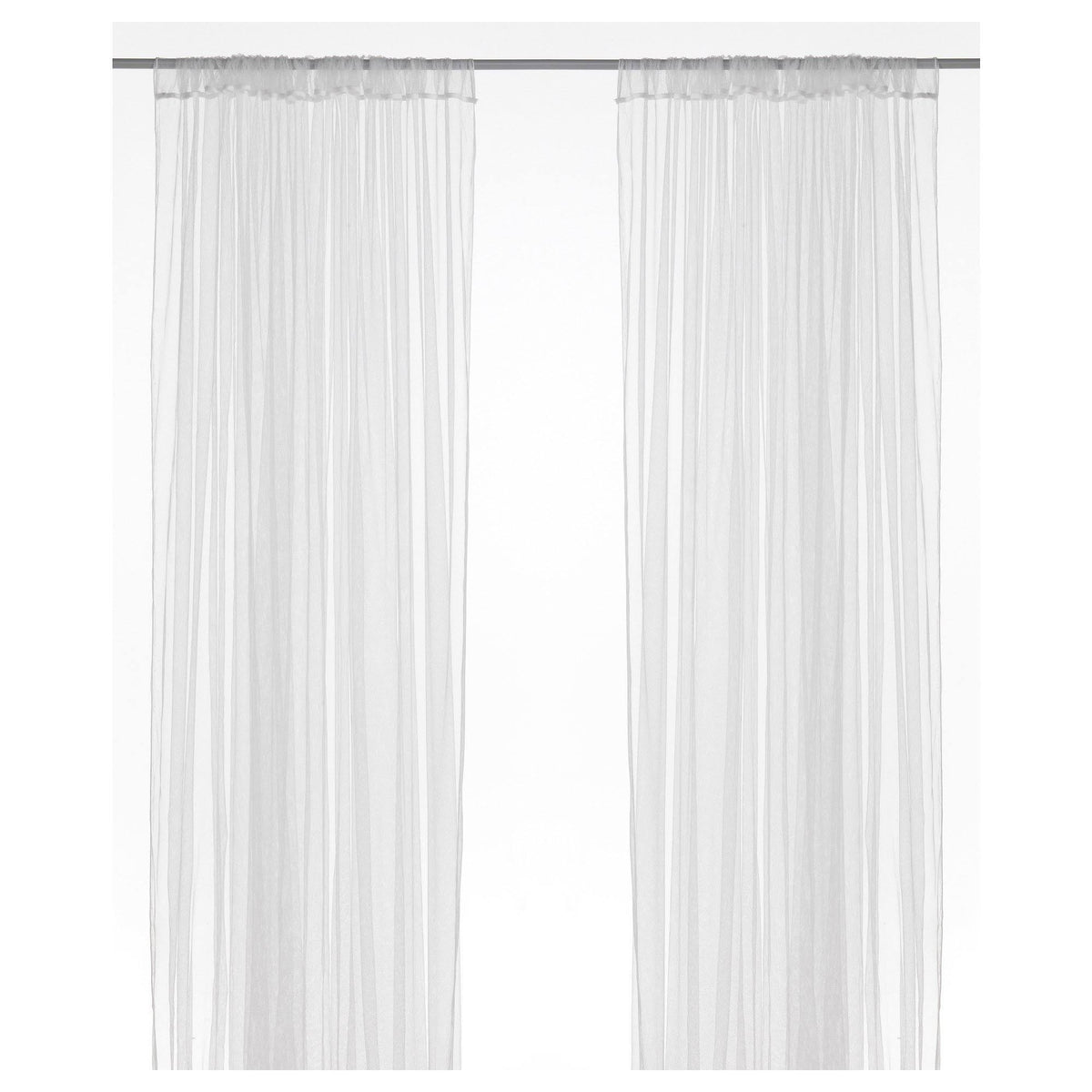 Ikea Lill Curtains Sheer Net White 2 Panels 110" x 98" Canopy Room Divider Voile - Product image 1
