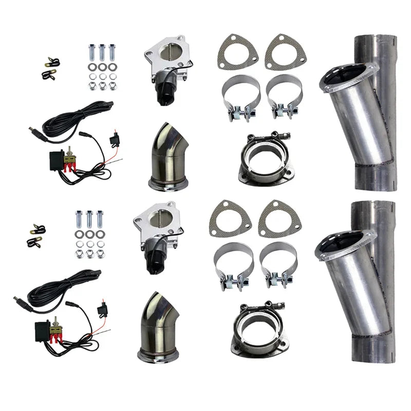 Granatelli Electronic Exhaust Cutout Systems - Aluminized Mild Steel - Slip Fit 303522D