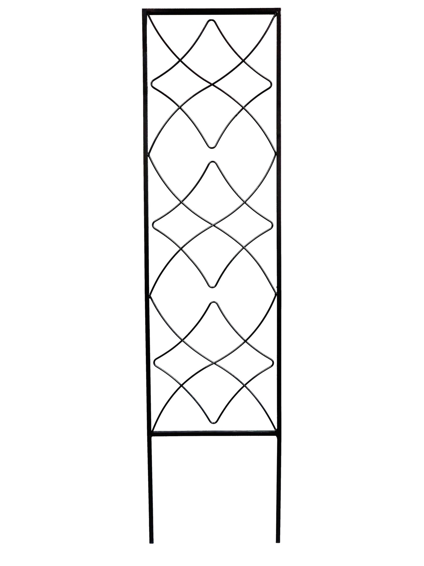 Garden Accents 12.16-in W x 48-in H Black Finial Garden Trellis - Product image 1
