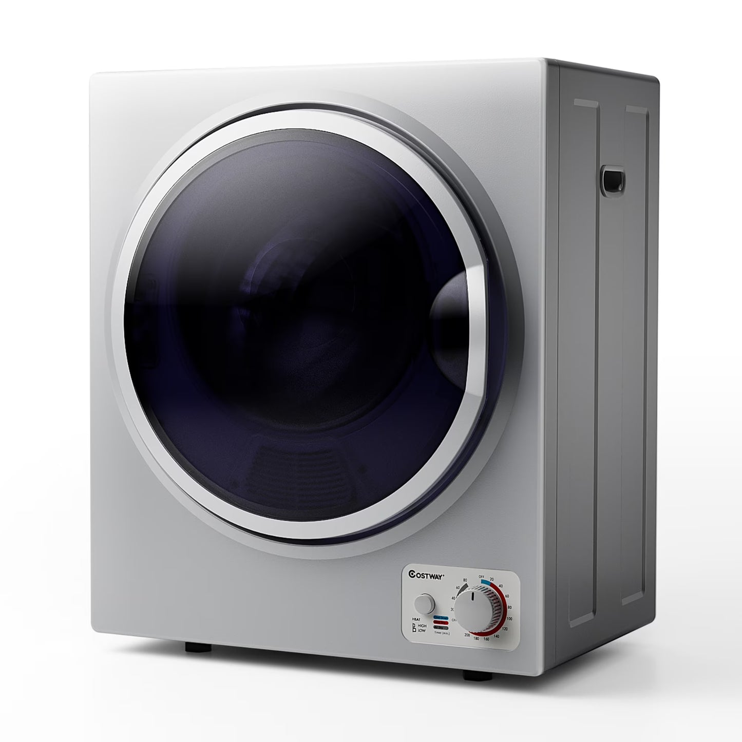 Costway Electric Tumble Compact Laundry Dryer Stainless Steel Wall Mounted 1.5 Cu .ft - Product image 3