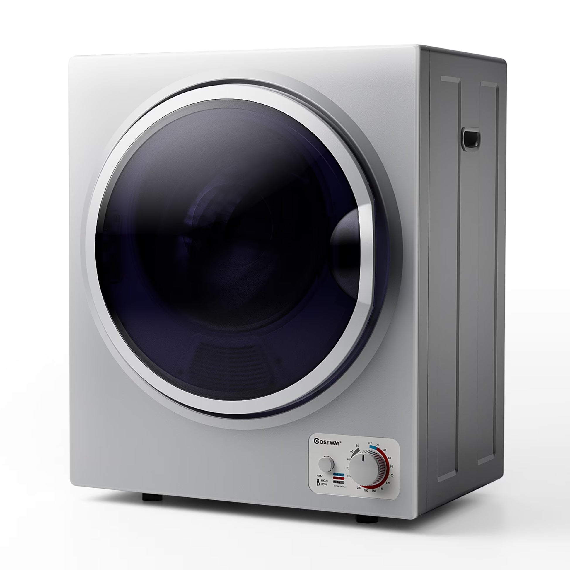 Costway Electric Tumble Compact Laundry Dryer Stainless Steel Wall Mounted 1.5 Cu .ft - Product image 3