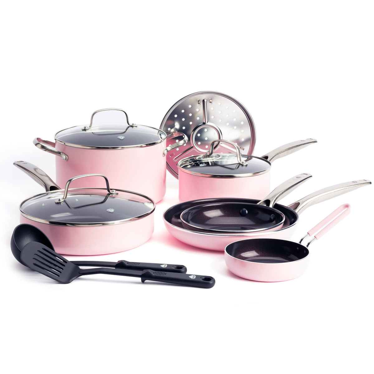Blue Diamond Pink 12-Piece Cookware Set - Product image 1