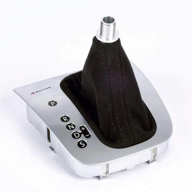 BFI MK5 / MK6 DSG / Automatic Shift Boot - Gray Alcantara - Green Stitch