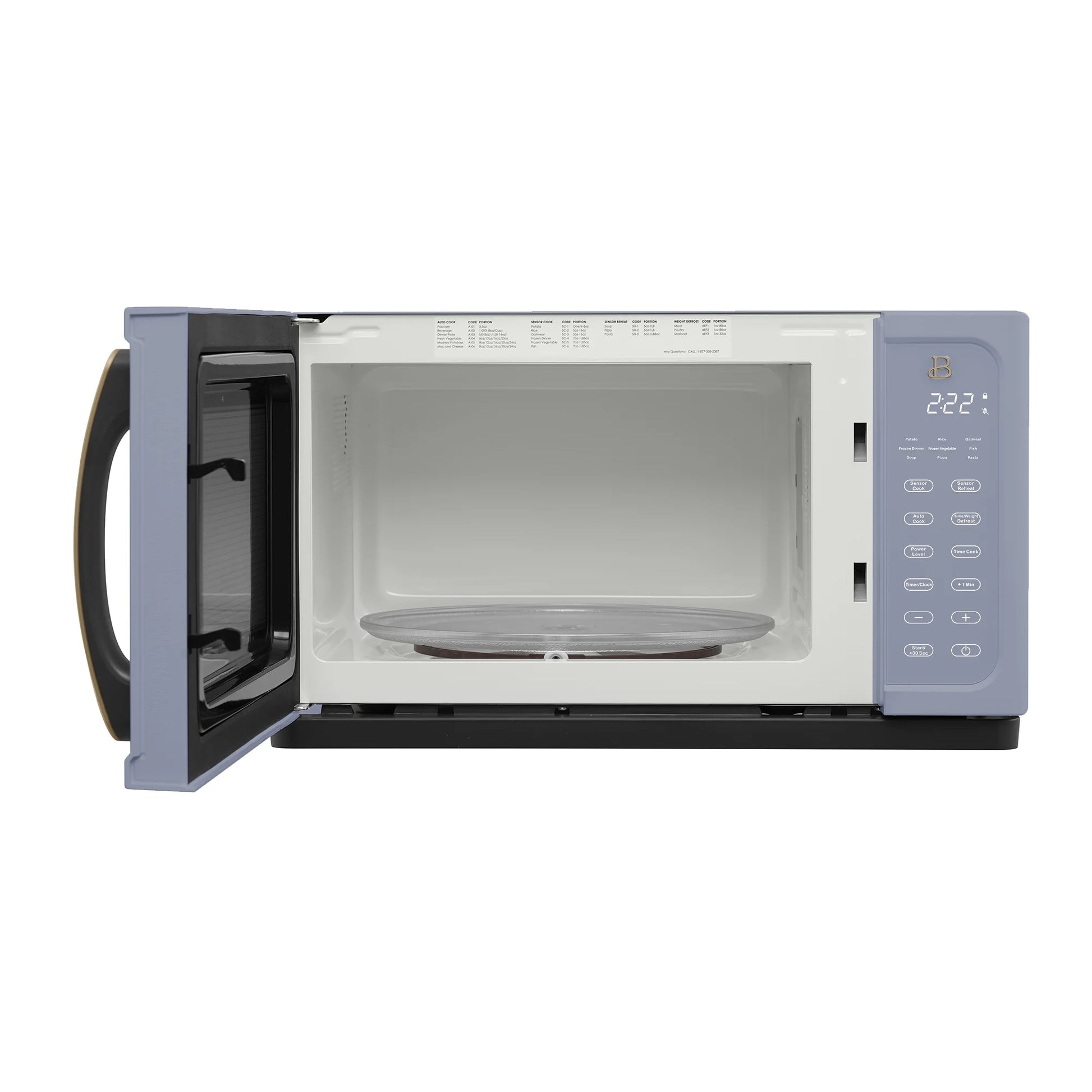 Beautiful 1.1 cu ft 1000 Watt, Sensor Microwave Oven, White Icing by Drew Barrymore, New - Product image 20