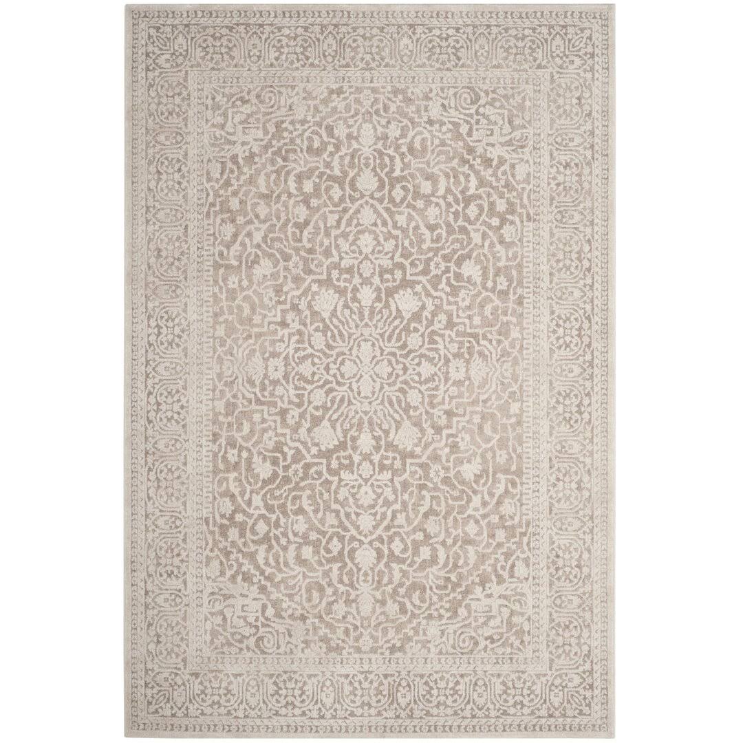 Calidia Oriental Beige/Cream Area Rug Laurel Foundry Modern Farmhouse Rug Size: Rectangle 5'1" x 7'6" - Product image 1