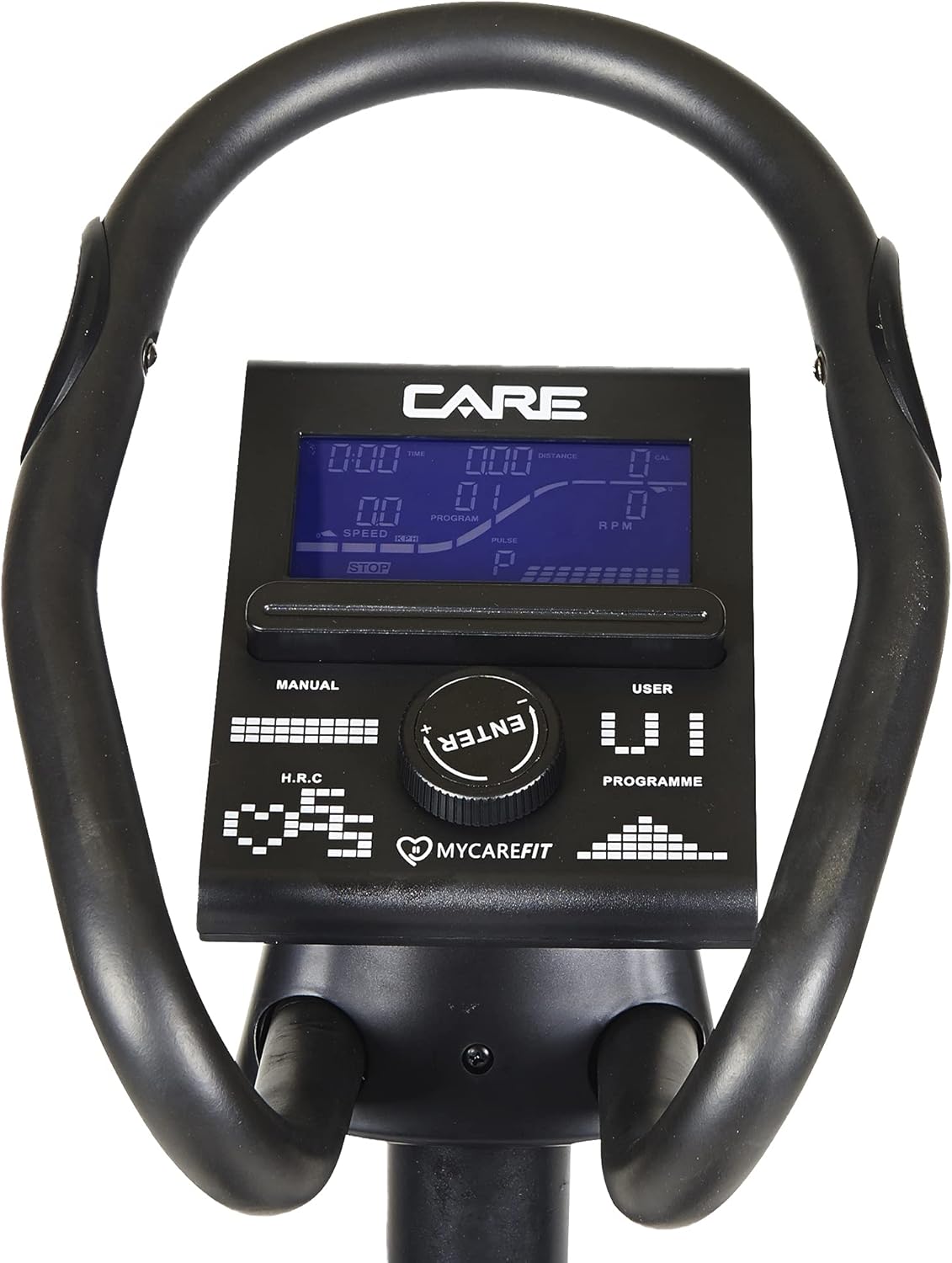 Care Fitness - Motorized Elliptical Trainer CE-685-24 Difficulty Levels - 24 Programs - LCD Screen Counter - USB Port - Tablet Holder - Kinomap Application Compatible