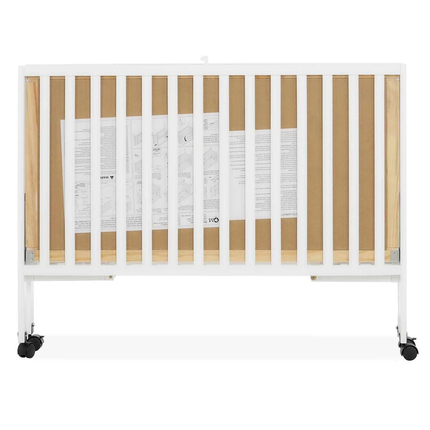 Dream on Me Quinn Full - Size Folding Crib. Removable Wheels. Modern Nursey. Adjustable Mattress Support - Product image 17