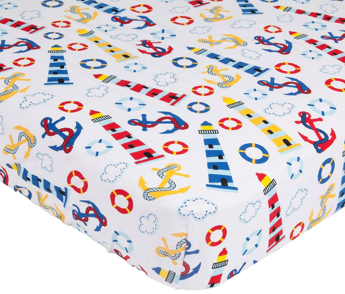 Mellanni Toddler 3 Piece Set Light-House - Includes Fitted Sheet, 2 Pillowcases Standard and Toddler - Product image 1