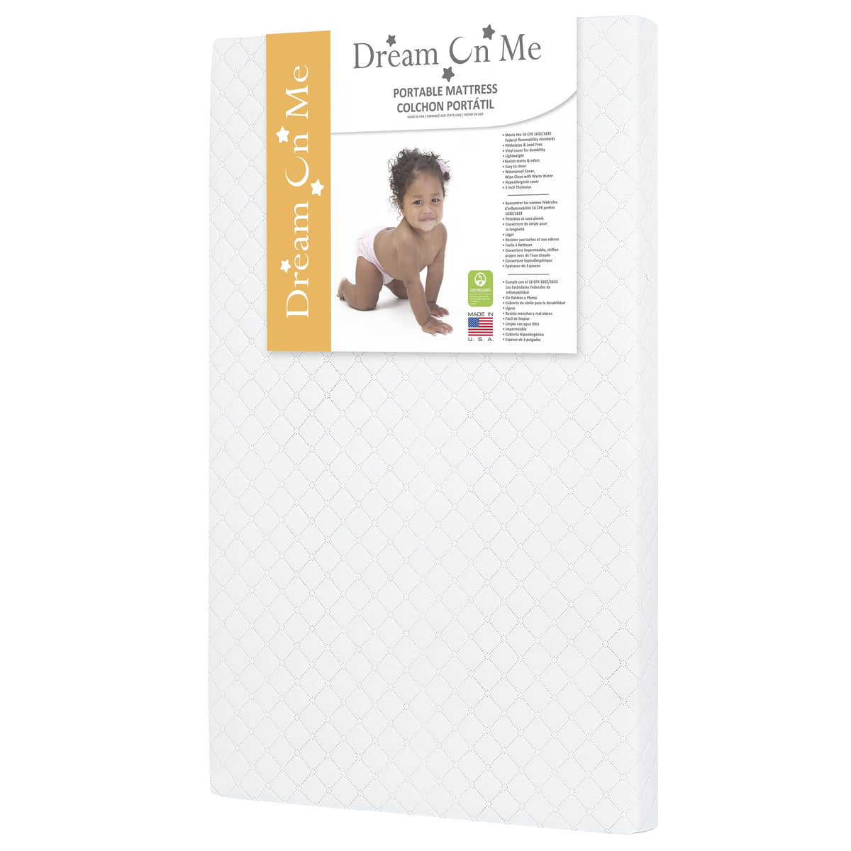 on Me. Sunset 3 Extra Firm Fiber Portable Crib Mattress - Product image 7