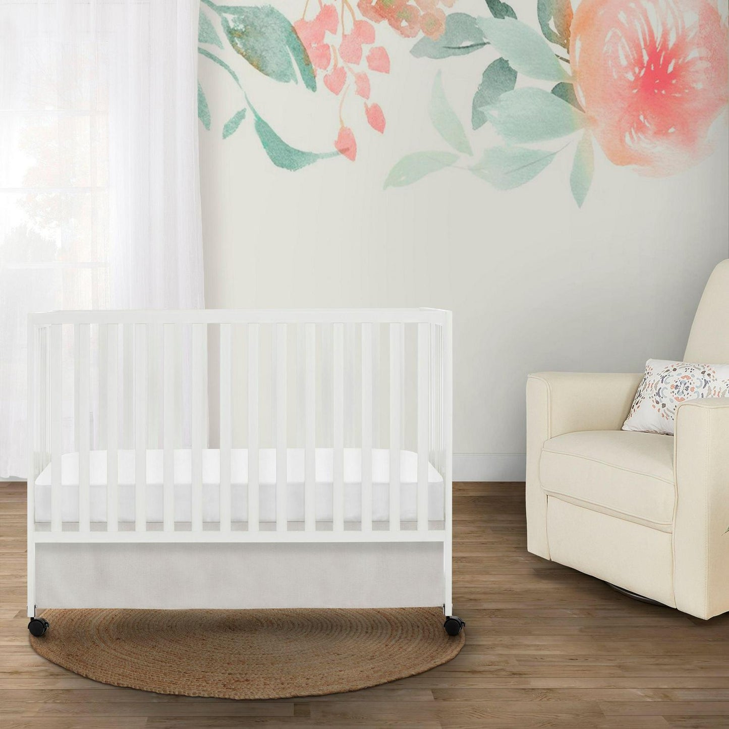 Dream on Me Quinn Full - Size Folding Crib. Removable Wheels. Modern Nursey. Adjustable Mattress Support - Product image 3