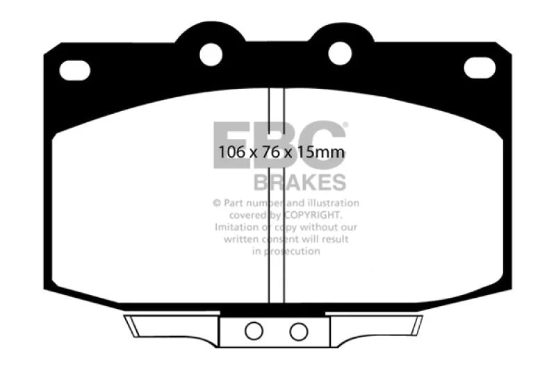 EBC - Front Yellowstuff Pad PN DP4763R