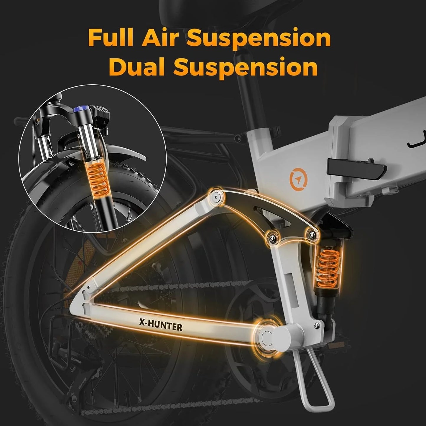Jasion X - Hunter Electric Bike for Adults, 750W Motor Electric Bicycle with 48V 13AH Removable Battery - Product image 18