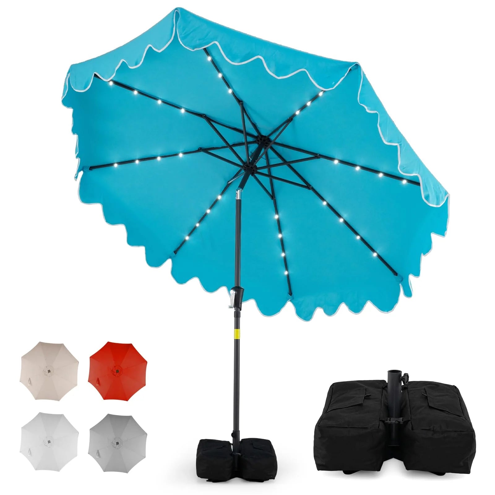 Tangkula 9 FT Solar Patio Umbrella with 32 LED Lights - Product image 12