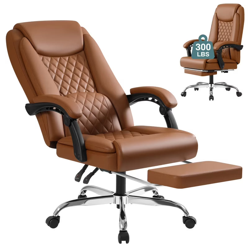 Homall Home Office Chair Adjustable Executive Leather Chair with Arms Ergonomic High Back Cushion Lumbar - Product image 5