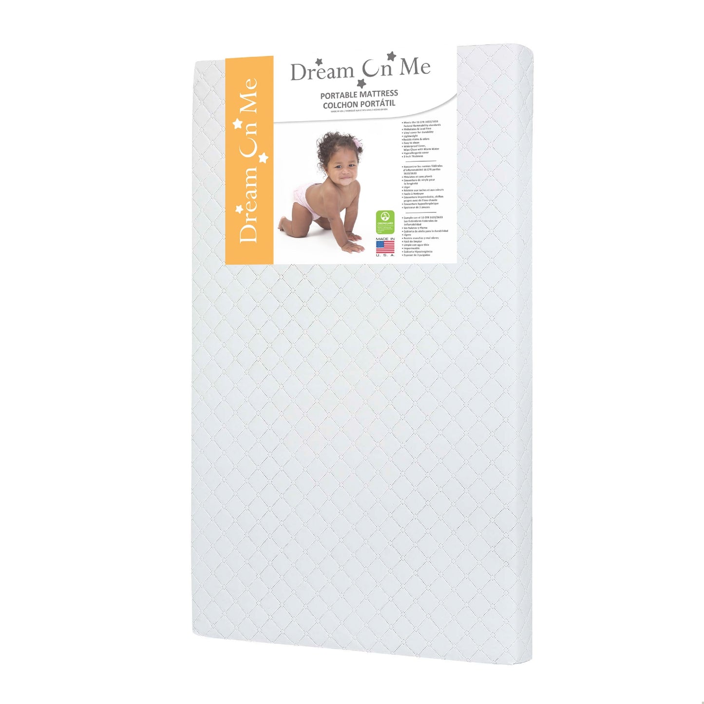 on Me. Sunset 3 Extra Firm Fiber Portable Crib Mattress - Product image 1