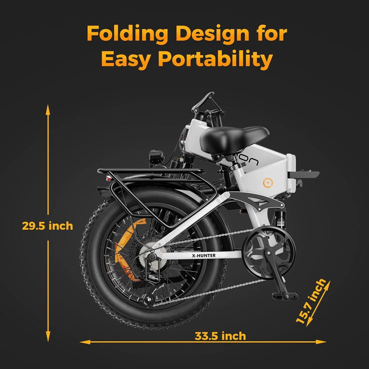 Jasion X - Hunter Electric Bike for Adults, 750W Motor Electric Bicycle with 48V 13AH Removable Battery - Product image 20