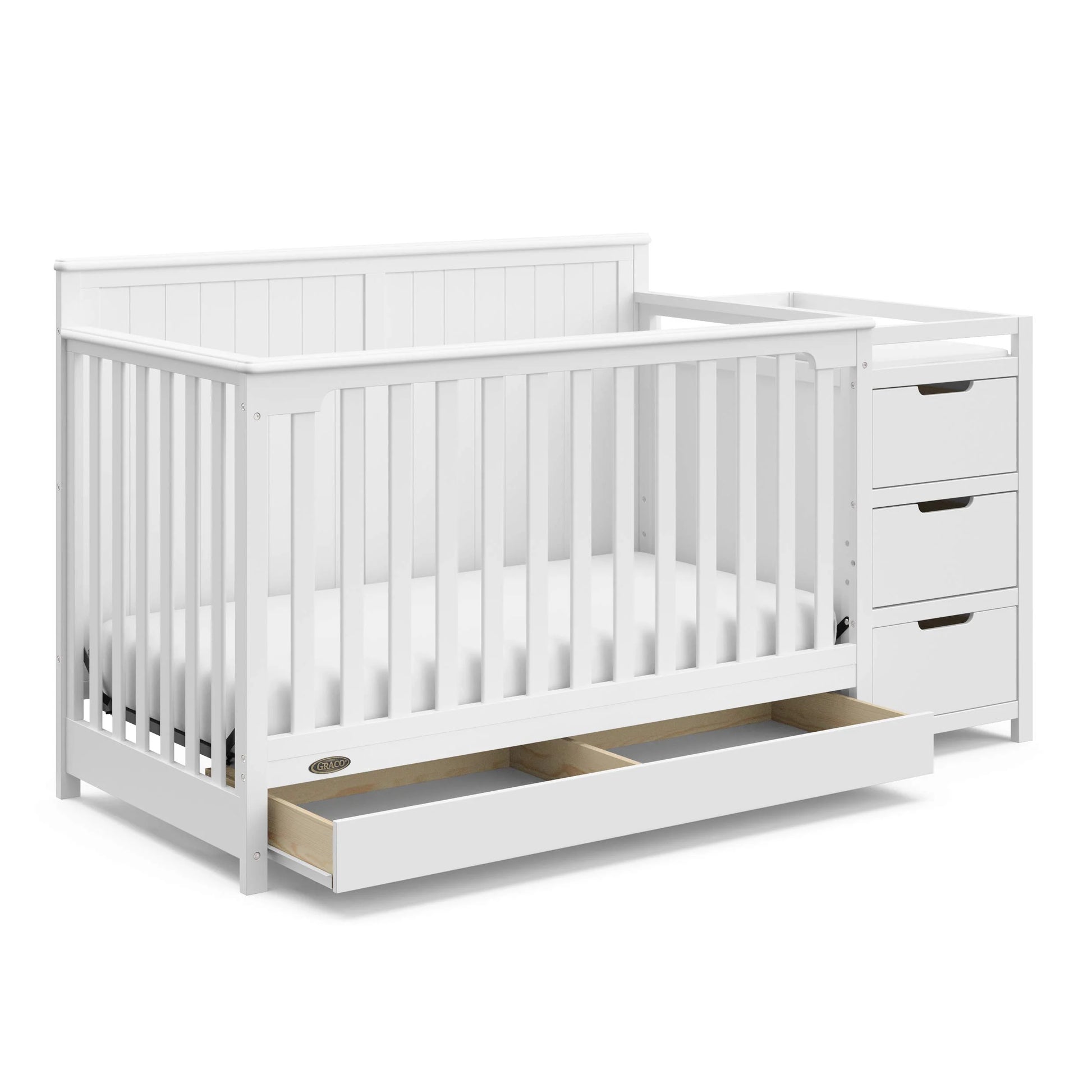 Graco Hadley 5-in-1 Convertible Crib and Changer with Drawer - Product image 1