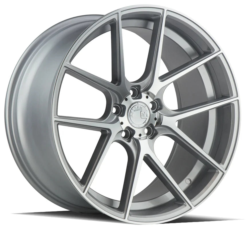 Aodhan AFF3 20" 5x114.3 Gloss Silver Machined Face