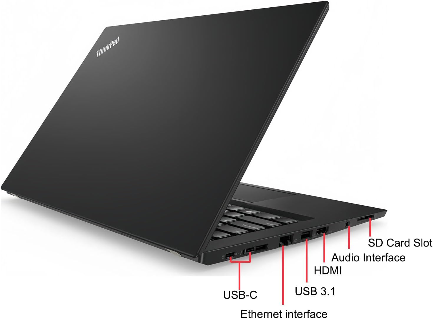 Lenovo ThinkPad T480s Business Laptop 14" FHD (1920 x 1080) Intel Core i7-8650U up to 4.2GHz DDR4 RAM 16GB SSD 512GB CAM Bluetooth Windows 11 Pro (Renewed)