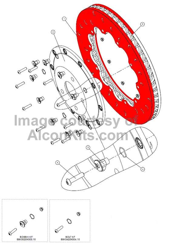 Front Disc (Rotor) DIV2202X653C24L 384mmx34mm Left Side