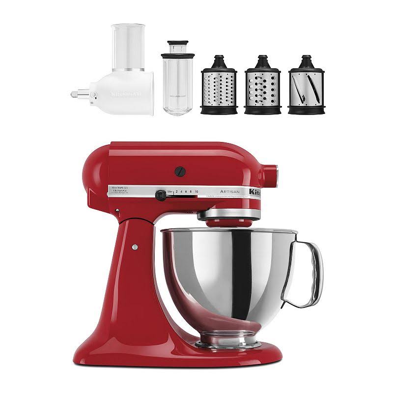 KitchenAid Artisan Series Tilt-Head Stand Mixer with Fresh Prep Slicer & Shredder Attachment Bundle - Product image 1