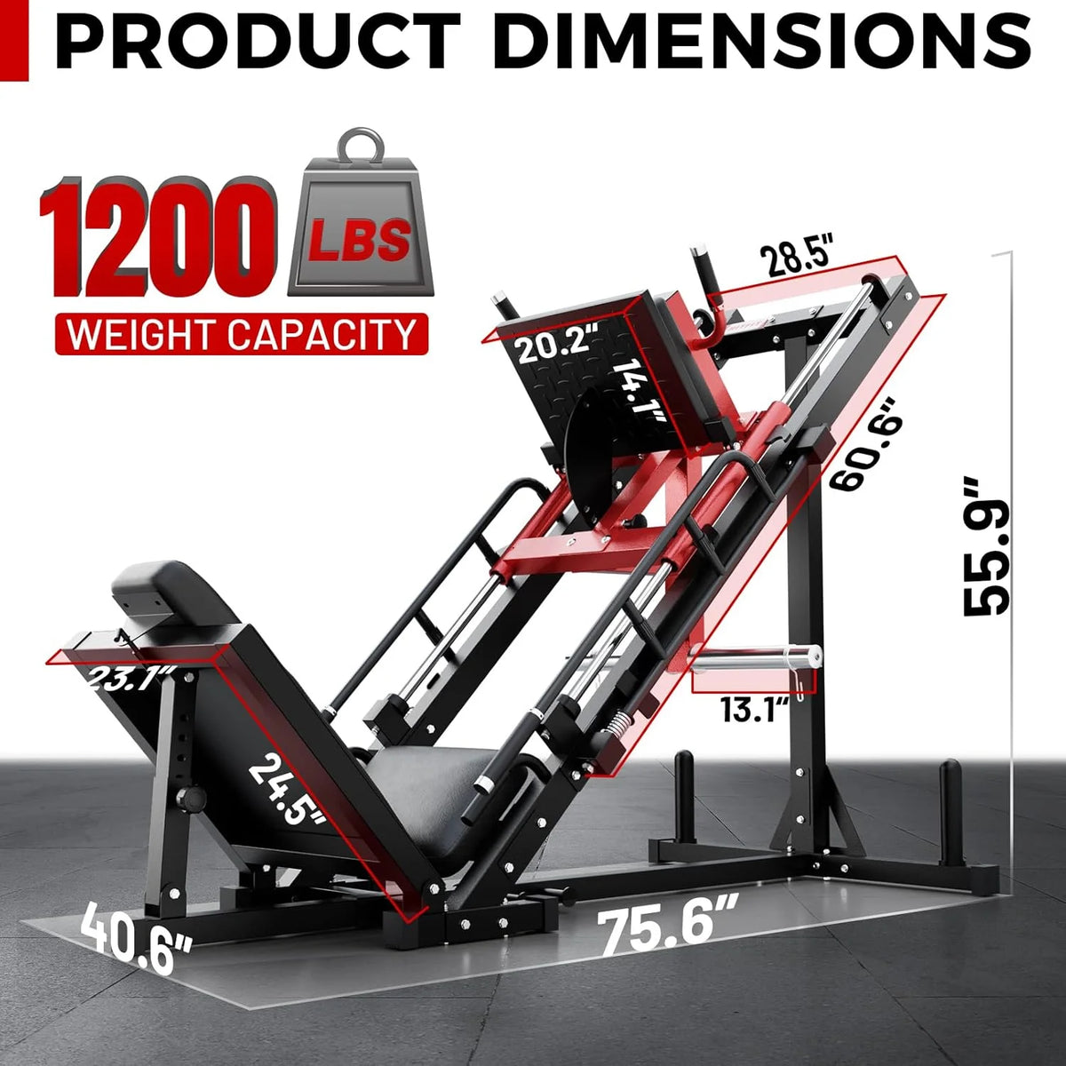 Ritfit Leg Press Hack Squat Machine, Professional Adjustable Leg Press Machine for Home Gym with Linear - Product image 24