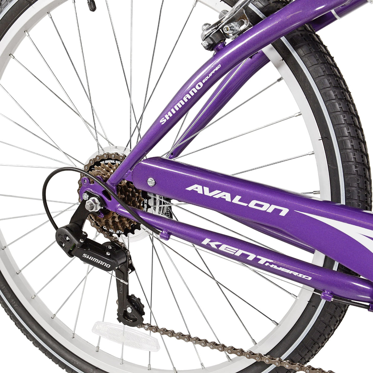 Kent Bicycle 26 In. Avalon Comfort Women'S Full Suspension Hybrid Bike, Purple - Product image 2