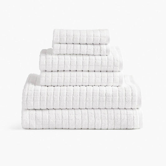 Under The Canopy Cotton & Hemp Towel - White White / Bath Sheet