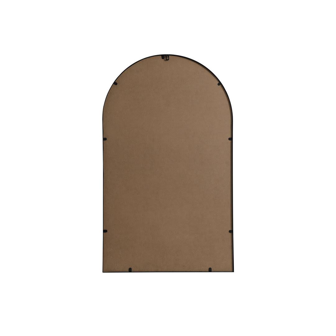 Sabine Arch Metal Wall Mirror Finish: Black, Size: 40" x 24" - Product image 1